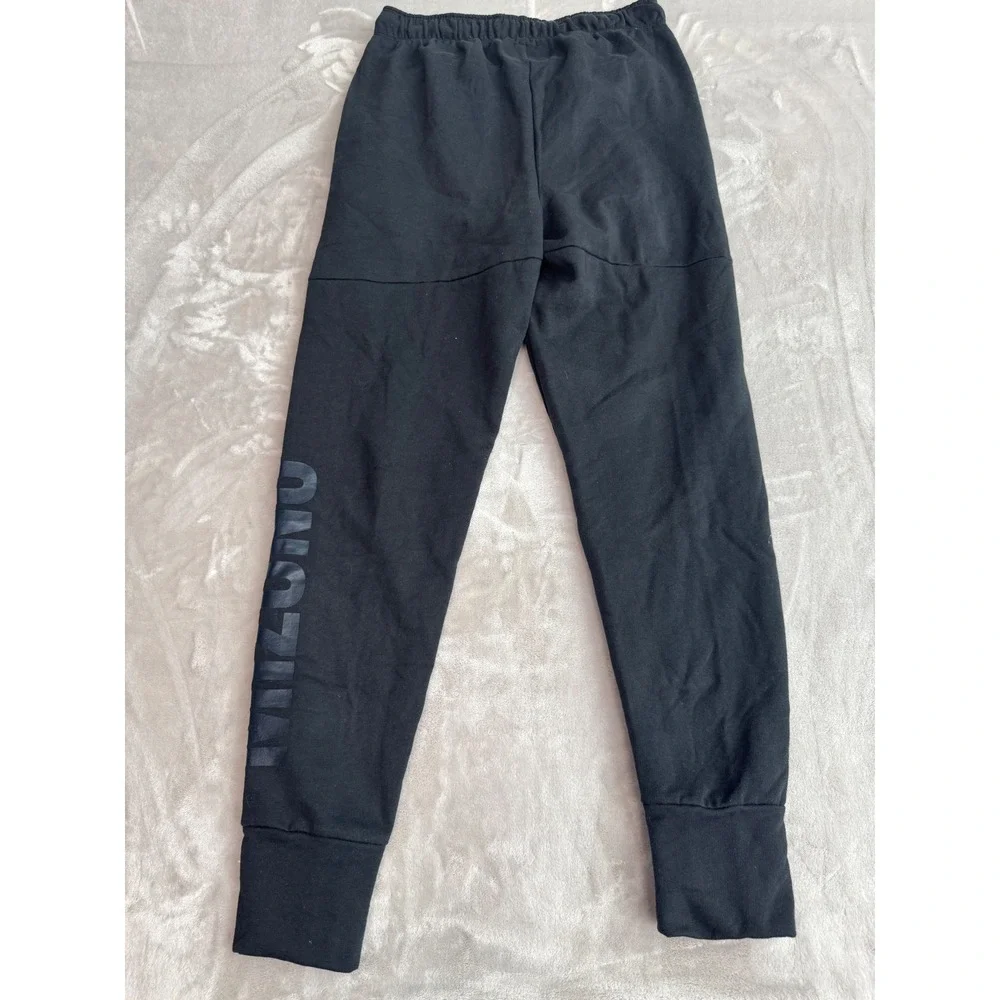 Mizuno Performance Mens Small Black Fleece Lined Tapered Jogger Sweatpants NWT